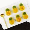 50g Plastic Material Mooncake Moulds Mooncake Stamps Cute Pineapple Shaped DIY Mooncake Gadgets for Mid-Autumn Festival
