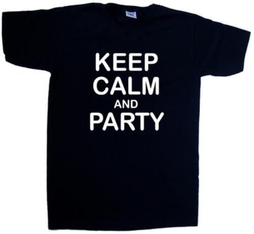 Keep Calmn And Party Funny V-Neck T-Shirt