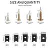 180 Pcs Automotive Screws And Car U Clips Assortment Kit, Including 90 Pcs Cross Head Mounting Screws, 90 Pcs Automotive U-Style Screw Clip-On Nuts,