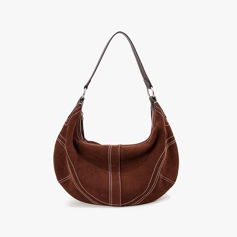 

Сумка-пельмень мессенджер для поездок на работу, женская сумка высокого класса, сумка из высокомерсеризованной матовой коровьей кожи, модная универсальная женская сумка через плечо 38*5*35 cm