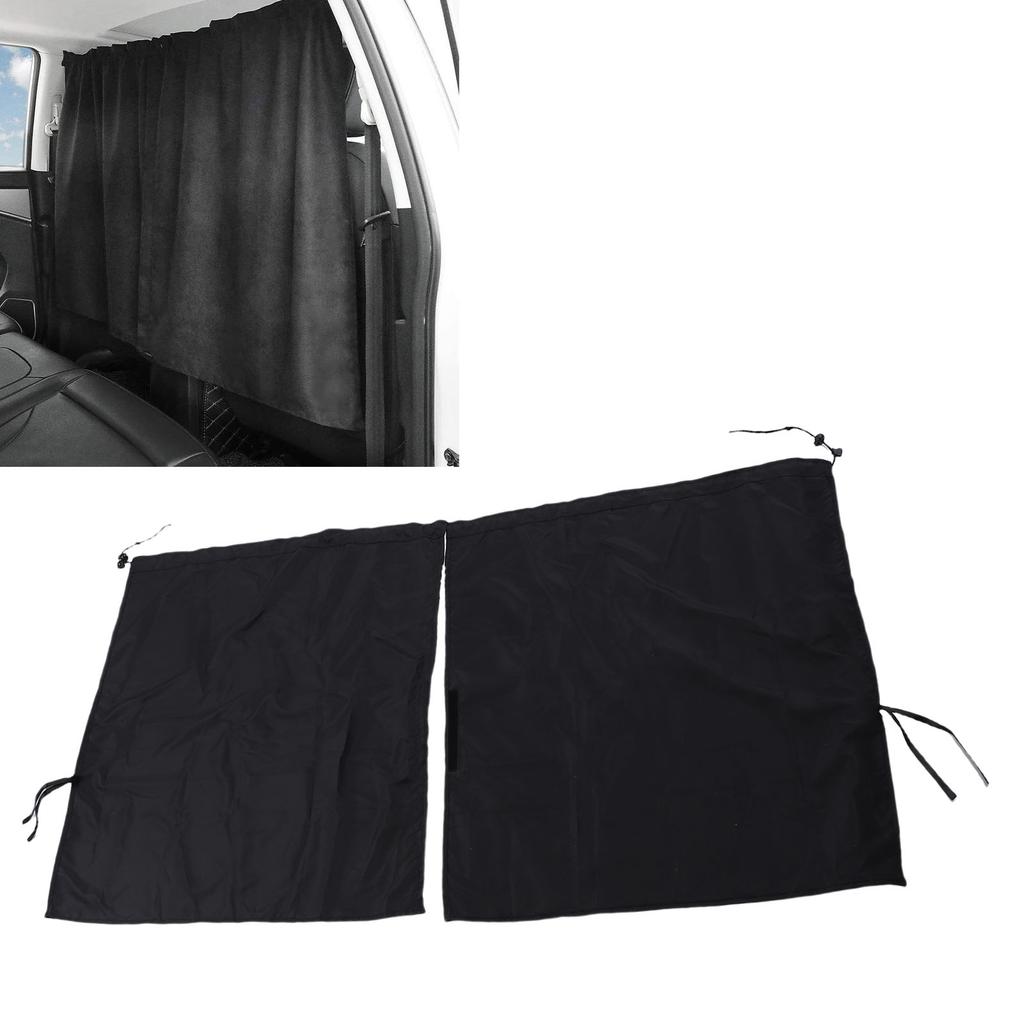 Car Privacy Curtains Removable Auto Window Sunshade Curtain with Cord for Sleeping Traveling