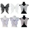 Elegant Pearls Butterfly Applique Sewing on Patches For Dresses Costume Accessories Great For Weddings And Theme Event