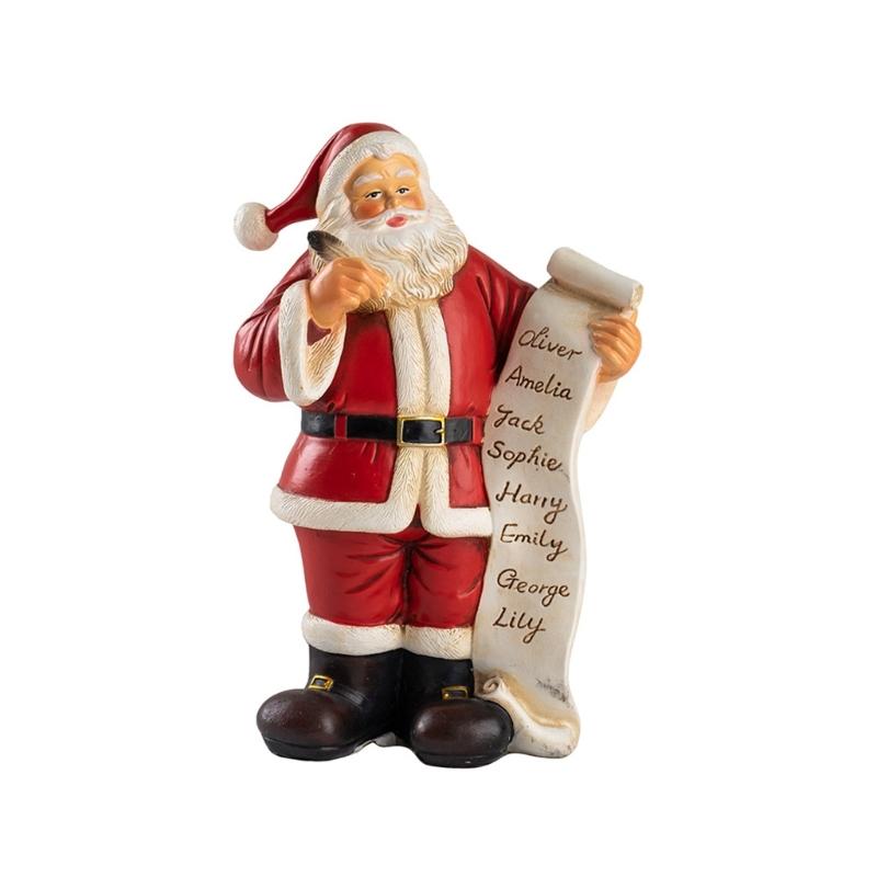 

Christmas Figurine Figure Decors Resin Santa Clauses Statue Christmas Decorative Figurine Table Centerpieces for Holiday красный