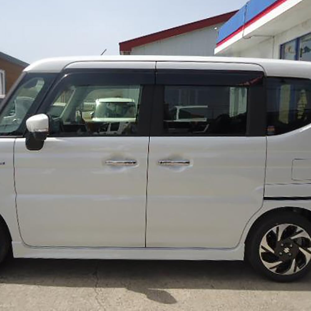 RUIQ Outer Door Handle Covers for Suzuki Spacia and Spacia Custom MK04 Series Coverage Chrome-Plated (Full Type)