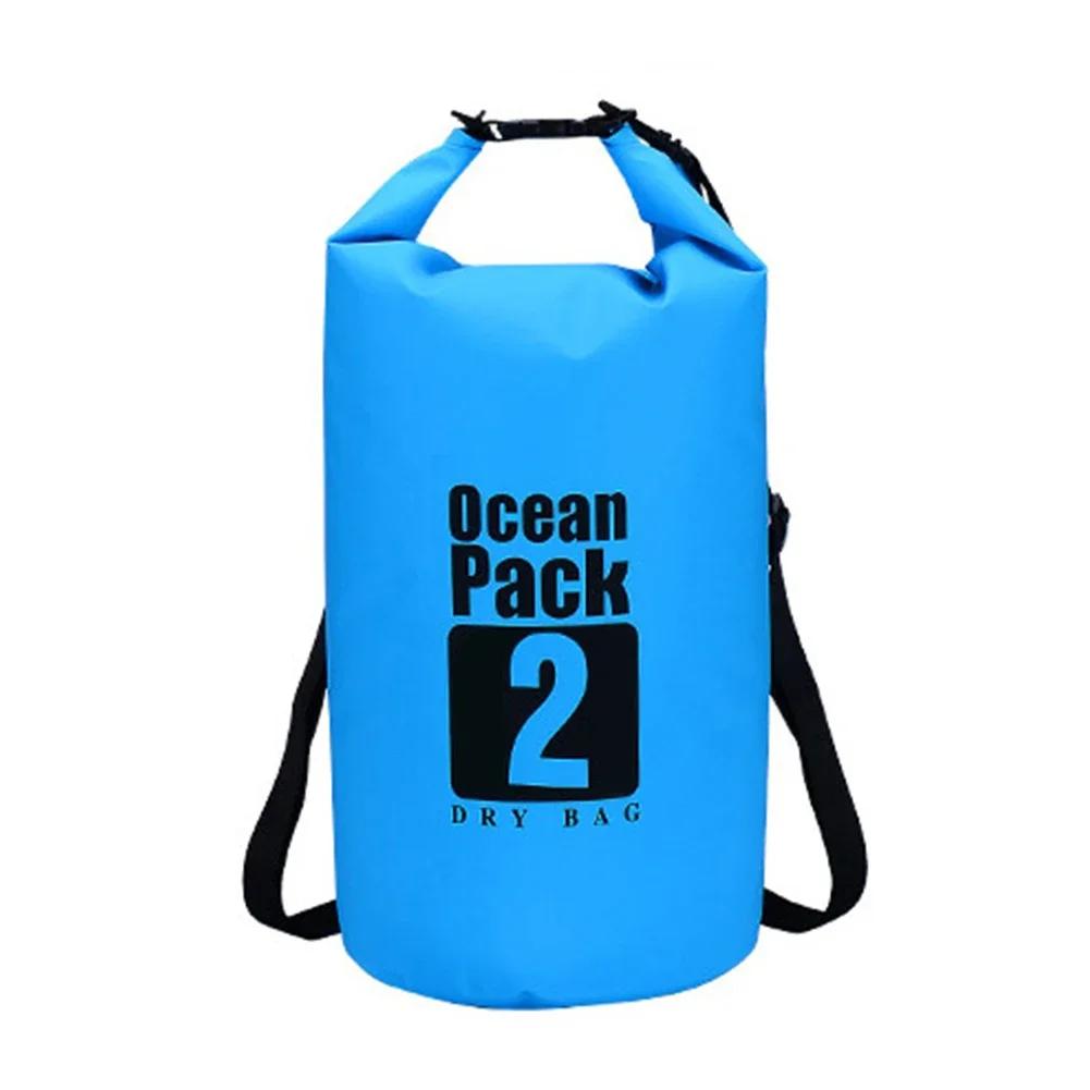 Borsa Impermeabile 2/3/5/10L Sacca Secca in PVC per Nautica Pesca Rafting Nuoto Galleggiamento Deriva Borsa Acqua Borsa Custodia da Campeggio