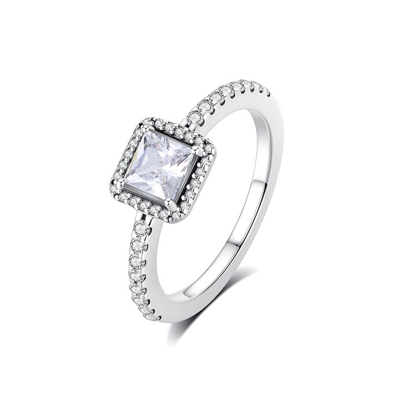 Original 925 Sterling Kupfer Ring Liebesherz Gabelmond Mond Sonne Ringe Kristall Roségold Für Frauen Hochzeitsgeschenk Luxus Zirkon