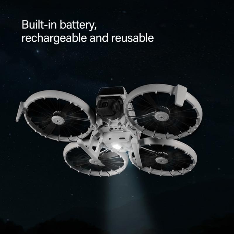 Portable LED Landing Gear Foldable Extension Leg Night Navigation Light Landing Skid for FLIP Drones Accessories