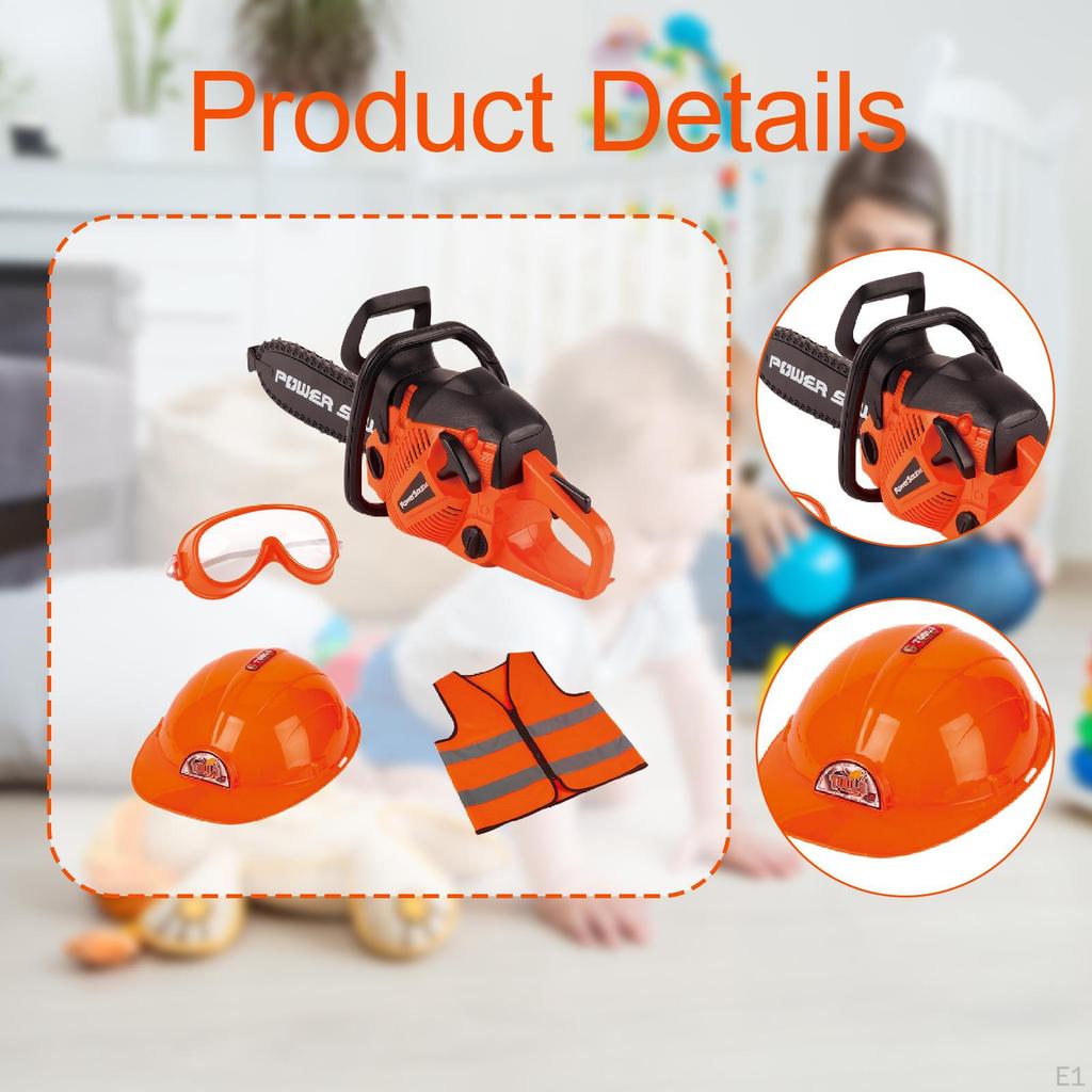 Toy Chainsaw for Kids Realistic Educational Electric Play Set