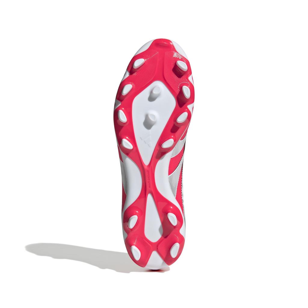 Adidas Predator League Soccer Unisex Lucid Black Size cm HG/AG Cleats, Adult, NLH19, Red/Footwear White/Core (ID3774), 27.0