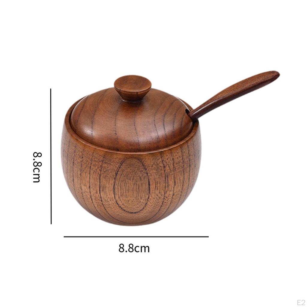 Set Classico di Barattoli per Spezie in Legno per un Elegante Stoccaggio in Cucina