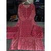 Heavy Cotton Women's Kurti Pant Dupatta Set Indian Designer Top Tunic Kurta Set
