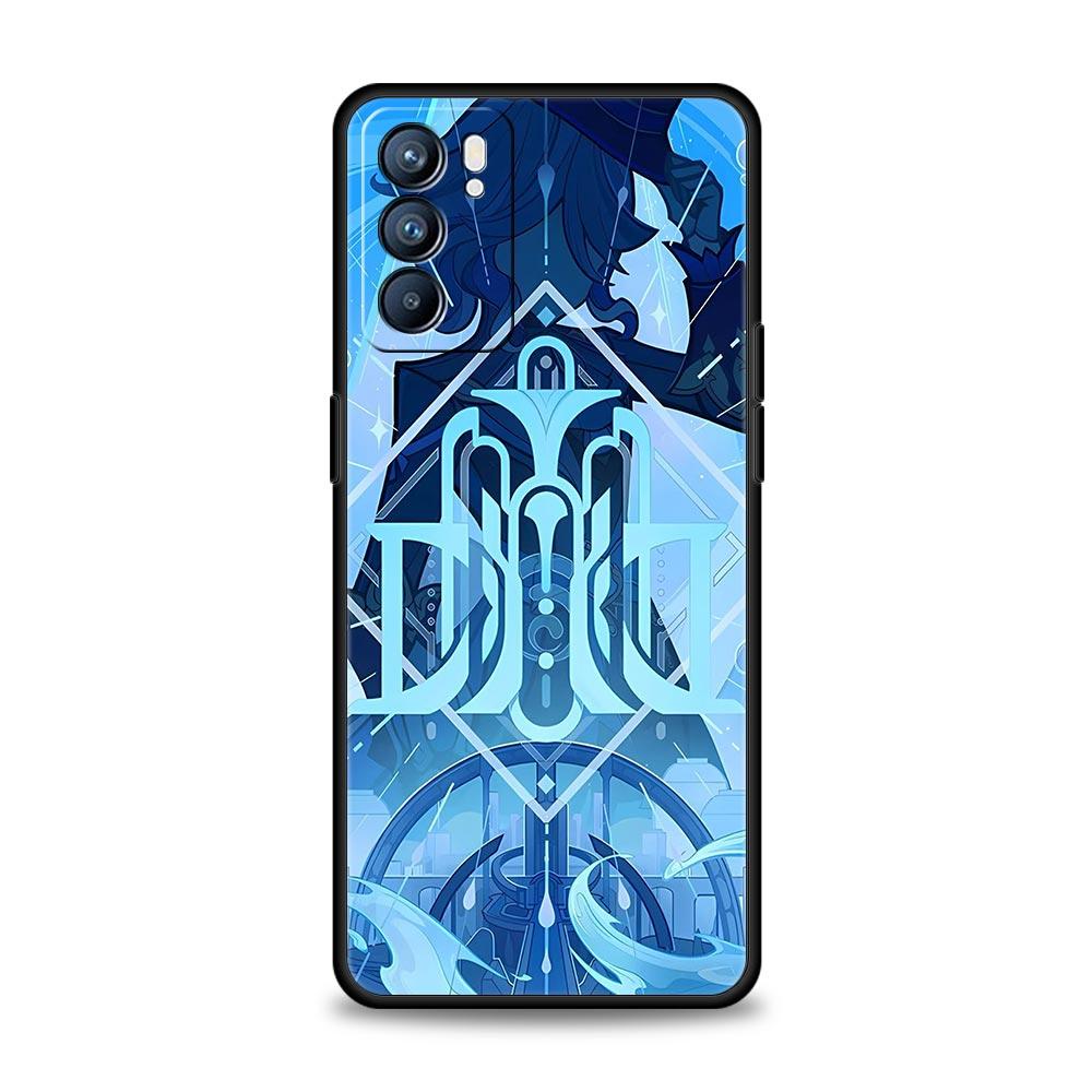 Genshin Impact Lovely Furina Case For Oppo Reno13 Reno12 Reno11 F Reno10 Pro A54 5G Find X5 A53 A52 A9 A17 4G A79 A80 A98 Cover