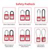 QVAND Quality Certified 76mm Steel Long Shackle Nylon Safety Padlock Key Operated High Safety