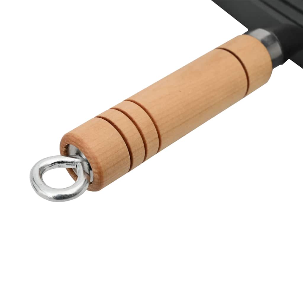 vidaXL Grillpfanne mit Holzgriff Gusseisen 20 x 20 cm