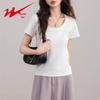 Shuangxing Women's U-Neck Cotton T-Shirt