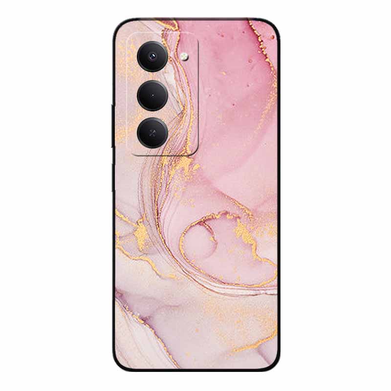 

For Xiaomi Redmi 15 Case Marble Painted Black Silicone Back Cover for Redmi 15 4G 5G Protective Shell Redmi 15 5G Texture Bumper Redmi 15 4G