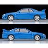TOMYTEC Tomica Limited Vintage Neo 1/64 Scale LV-N353b Nissan Skyline 2-Door Sports Coupe 25GT TURBO with Optional Parts, Blue, 2000 Model, Finished M