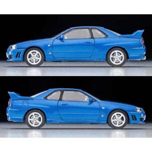 TOMYTEC Tomica Limited Vintage Neo 1/64 Scale LV-N353b Nissan Skyline 2-Door Sports Coupe 25GT TURBO with Optional Parts, Blue, 2000 Model, Finished M