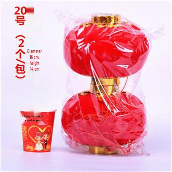 Flocked Lantern String: New Year, Wedding & Christmas Decor - Free Shipping