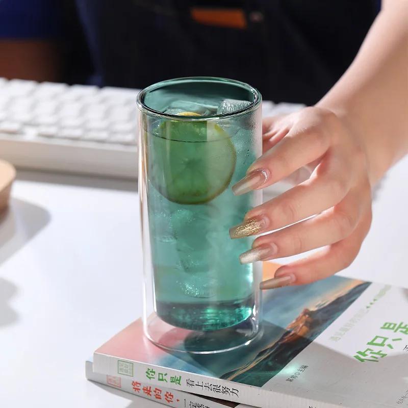 Thickened Double-layer Glass Mug Cups Cup of Coffee Glasses for Drinks Personalized Gift Unusual Tea Cup Set Cups and Mugs Beer