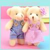 Entzückendes Weiches Plüsch Teddybär Paar Schlüsselanhänger Kuchenaufsatz Valentinstagsgeschenk