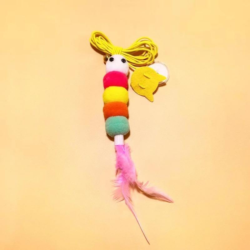 Hanging Cat Toys Biting Cat Teaser Catnip Self-entertaining Cat ToysFeather Cat Toys Pets