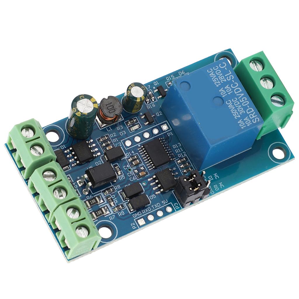 DC7 24V Relay Module 1 Channel Input Output with Anti Reverse Connection Protection RS485 TTL