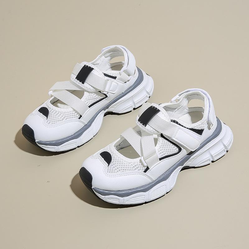 

Fashion Women s Sports Sandals Summer Casual Sneakers Closed Toe Wedge Sandal for Women Outdoor Breathable Mesh Platform Ladies Shoes 35 белый