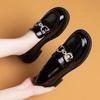 2025Autumn New Women's Loafers Round Toe Shallow Mid-Heel Non-Slip Low-Cut Slip-On Fashion Single Shoes for Women