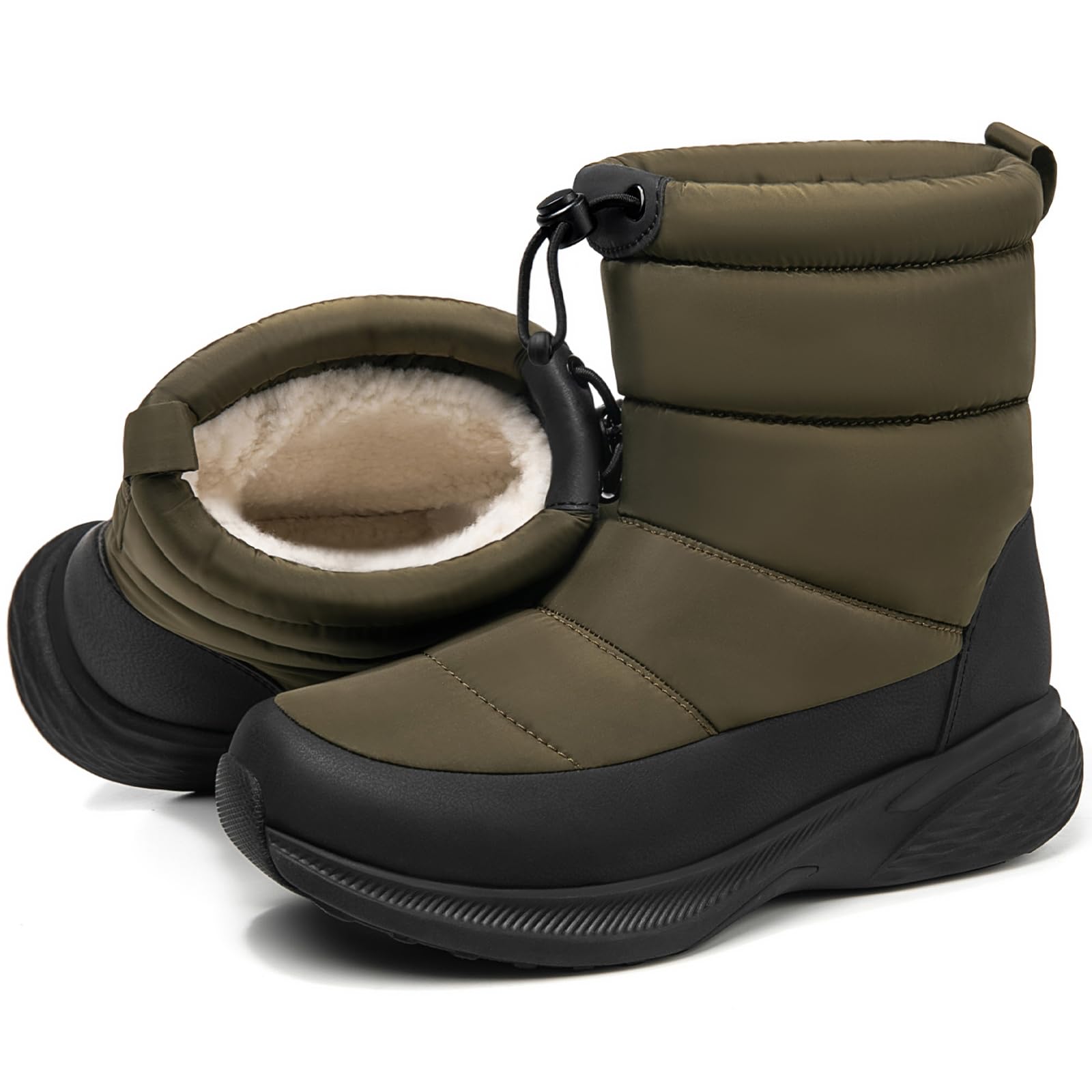 

MERPHINE Снежные ботинки для мужчин и Водонепроницаемые Зимние Снежные Холодной Погоды Толстые Подходящие для Хоккайдо Женские, Обувь, Ботинки, На флисовой подкладке, Теплые, Подошва,