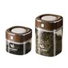 Sealed Jar, Space-Saving Design with Airtight Lids, with One-Click Vacuum Sealing Glass Container, for Tea Coffee Beans Snacks