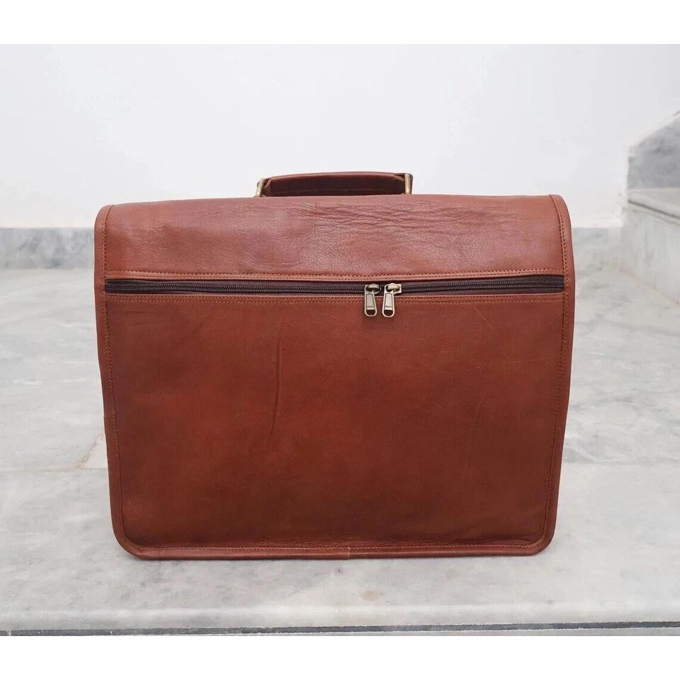 Handgefertigte Herren Ausgezeichnete Leder Vintage Laptop Messenger Aktentasche Umhängetasche