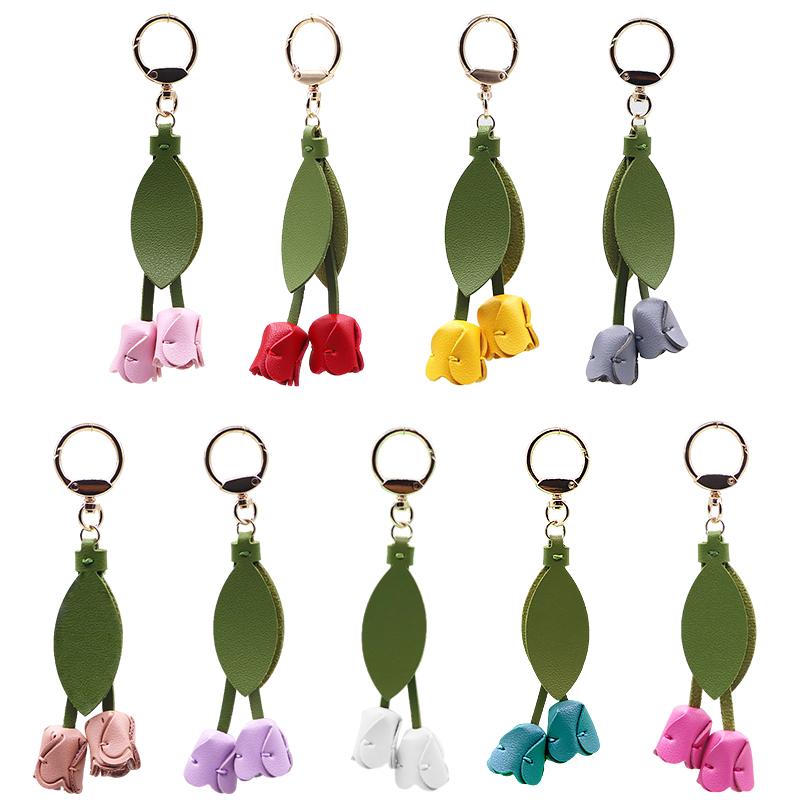 1PC Tulip Shape Clothing Accessories Ornament Exquisite Mobile Phone Pendants High-End Bag Pendants Fashion Multicolor