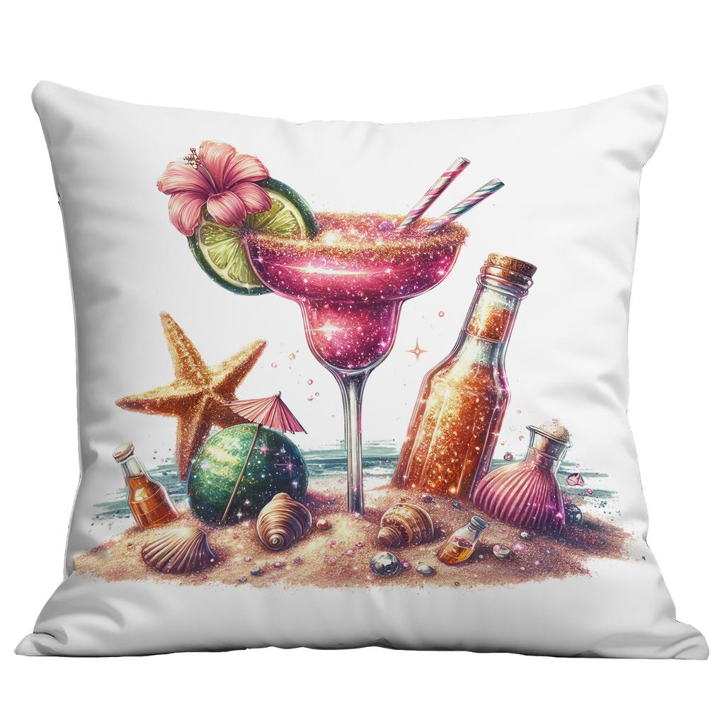 New Summer Glitter Beach Printed Pillow Case Holiday Seaside Tent Cushion Pillow Case