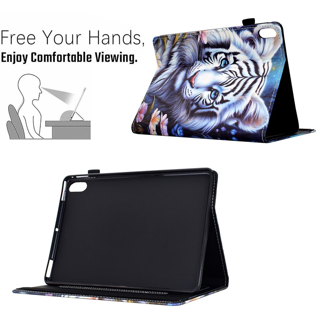 For iPad (2025)/10.9 (2022) Case Pattern Printing Tablet Cover Shockproof Leather Card Holder Stand Case