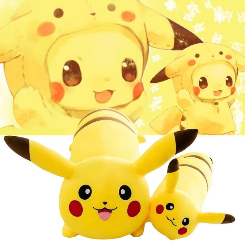 Adorable Long Pikachu Pillow Plush Toy Doll Home Decor Children Gift Kid