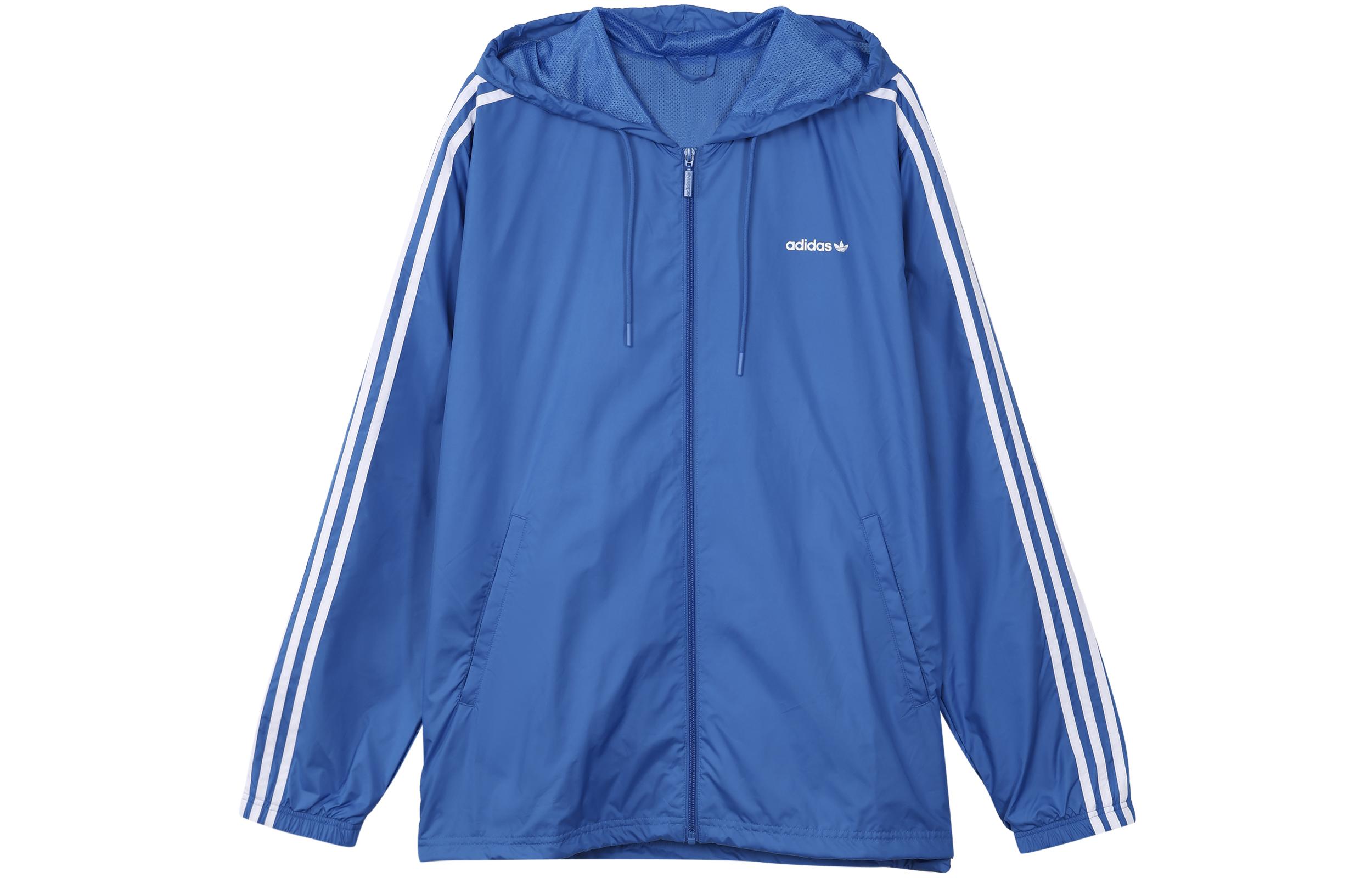 Adidas Jackets Men s Blue Hooded Moderate Other HC7131 XXL