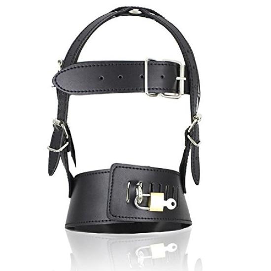 Mask with Leather Hood and Eye Mask Full-head (Type X)