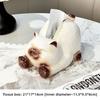 Cat Shaped Ceramic Tissue Box Creative Cute Ceramic Paper Box Home Living Room Desktop Ceramic Napkin Paper Box Kitchen Storage