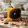 NNAILONG CARTOONB Pillow Case Antidustmite Pillowcase Invisible Zipper Silky Short Plush Sofa Cushion Cover
