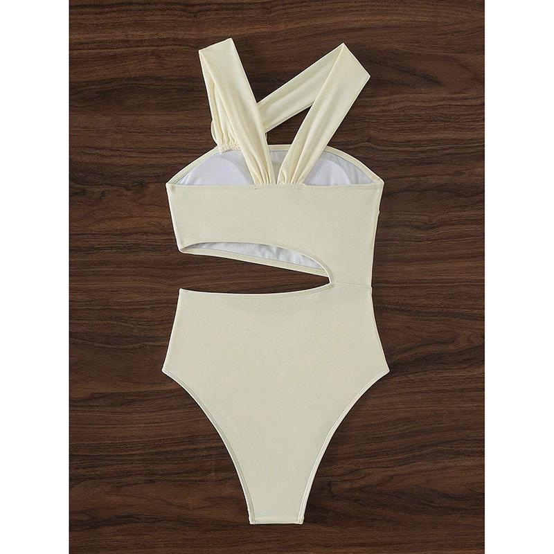 Costume da bagno intero da donna Sexy Costumi da bagno Biquini floreale Body a vita alta Costume da bagno traforato Beachwear Costume da bagno