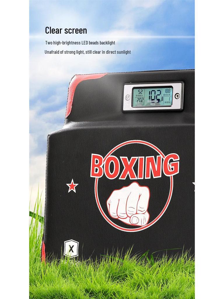 Boxing Smart Voice-Activated Punching Bag: Portable Punch Power & Speed Tester