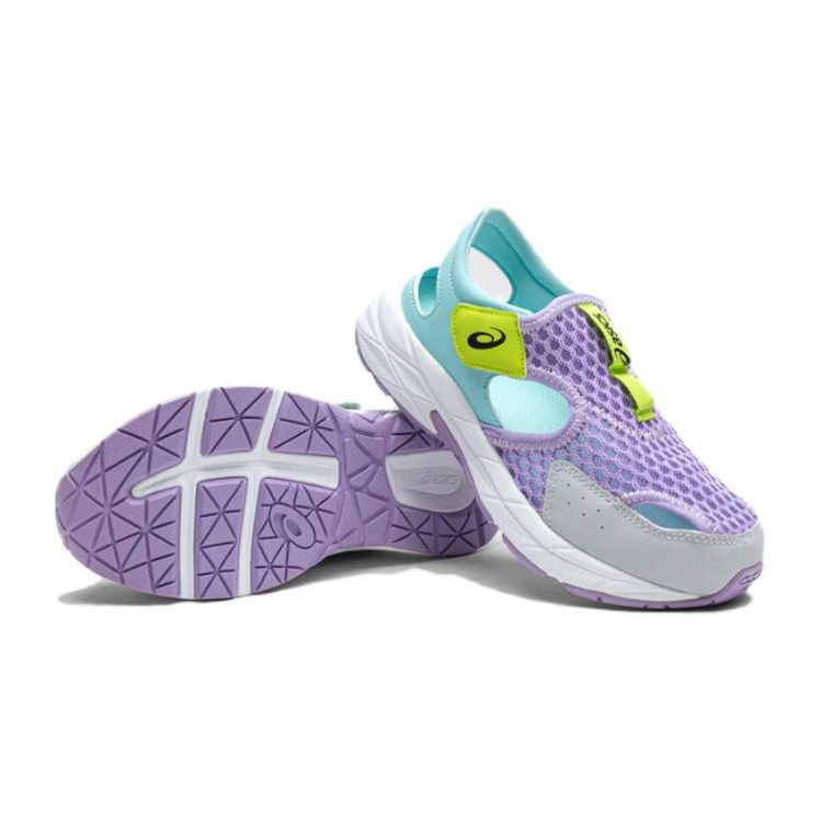 Asics Running Kids Contend Series Breathable Childrens Sandals Kids Sandals Purple Gray Blue 1014A306-500