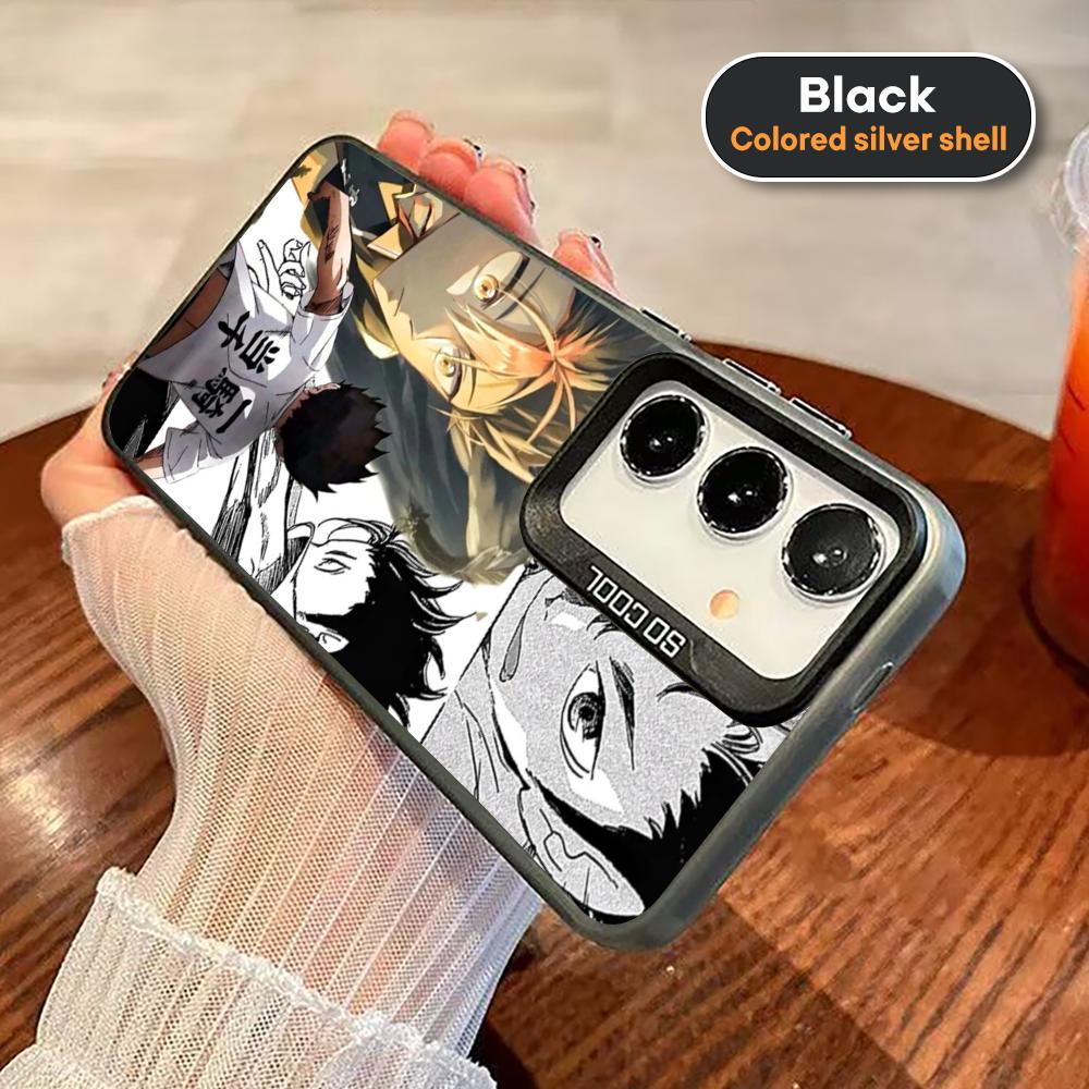 Haikyu Nishinoya Yuu Phone Case For Black lMDColor Silver Shell For Samsung A56 A16 A55 A15 A35 A25 A54 A14 A34
