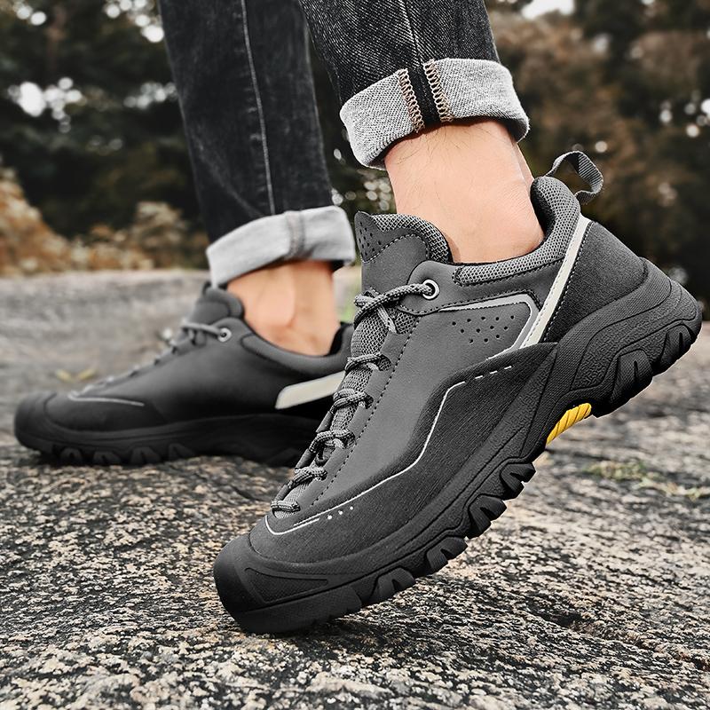 Non Slip Male Wear Resistant Sneakers Casual Outdoor Shoes 2025 New Arrival Mens Walking Shoes Travel Climbing Camping Footwear