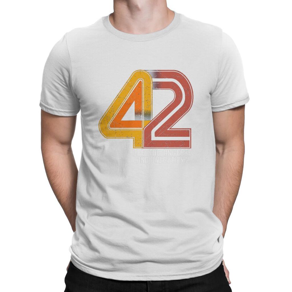 Life the Universe and Everything Men T Shirts The Hitchhikers Guide To The Galaxy Film Awesome Tees Short Sleeve O Neck