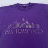 Vintage San Francisco Shirt Mens Medium California Silver City Skyline 90s Tee
