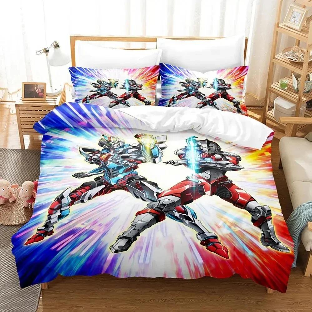 Anime SSSS.GRIDMAN Bedding Set Boys Girls Twin Queen Size Duvet Cover Pillowcase Bed Kids Adult Fashion Home TextileCustomizable