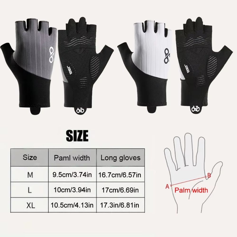 1 Pair Breathable Fitness Gloves Anti-Slip Half Finger Gloves Cycling Gloves  Exercise