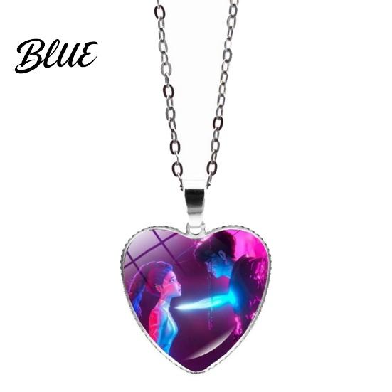Cute Heart Pendant Korean Pop Hunters Necklace Anime Merchandise Skin-friendly